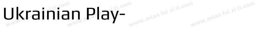 Ukrainian Play字体转换